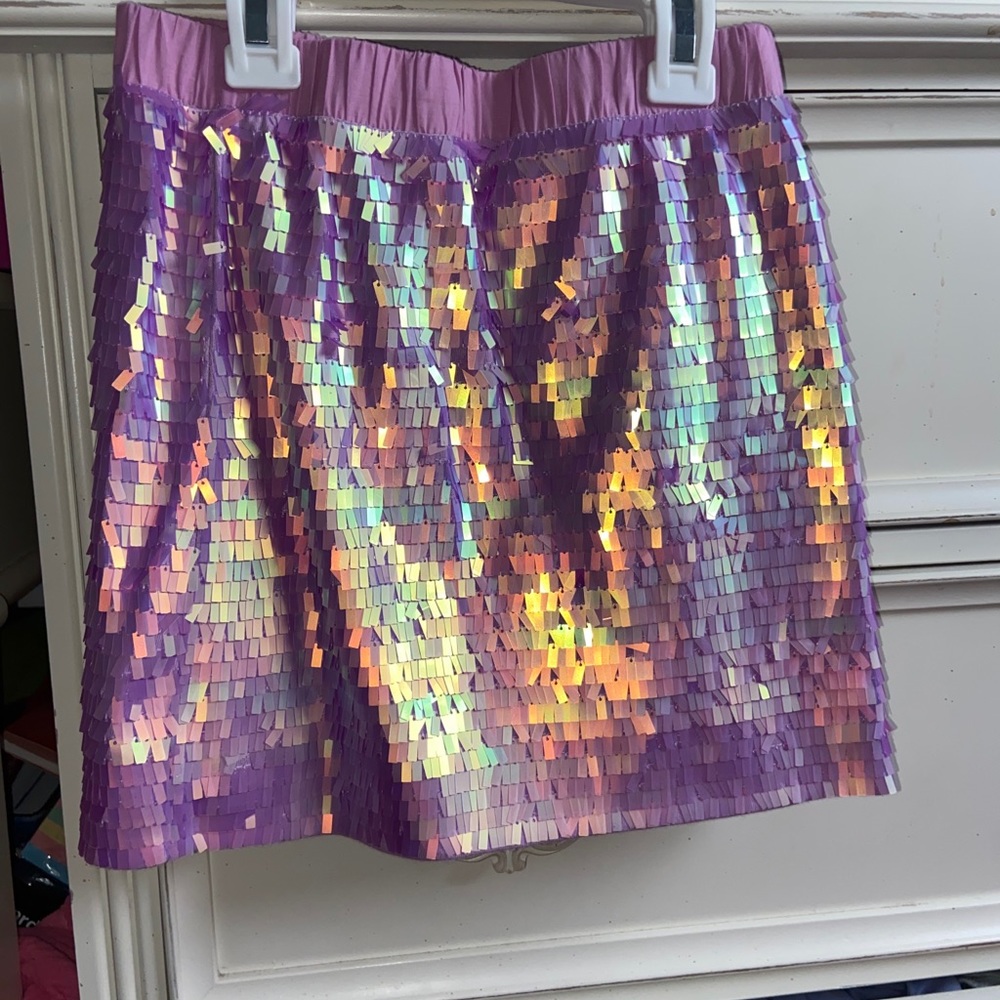 Sequin Pull On Skirt